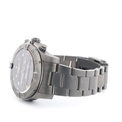 Breitling Exo space VB5510H1/BE45 6086912 TI AT Digital Black Face Watch