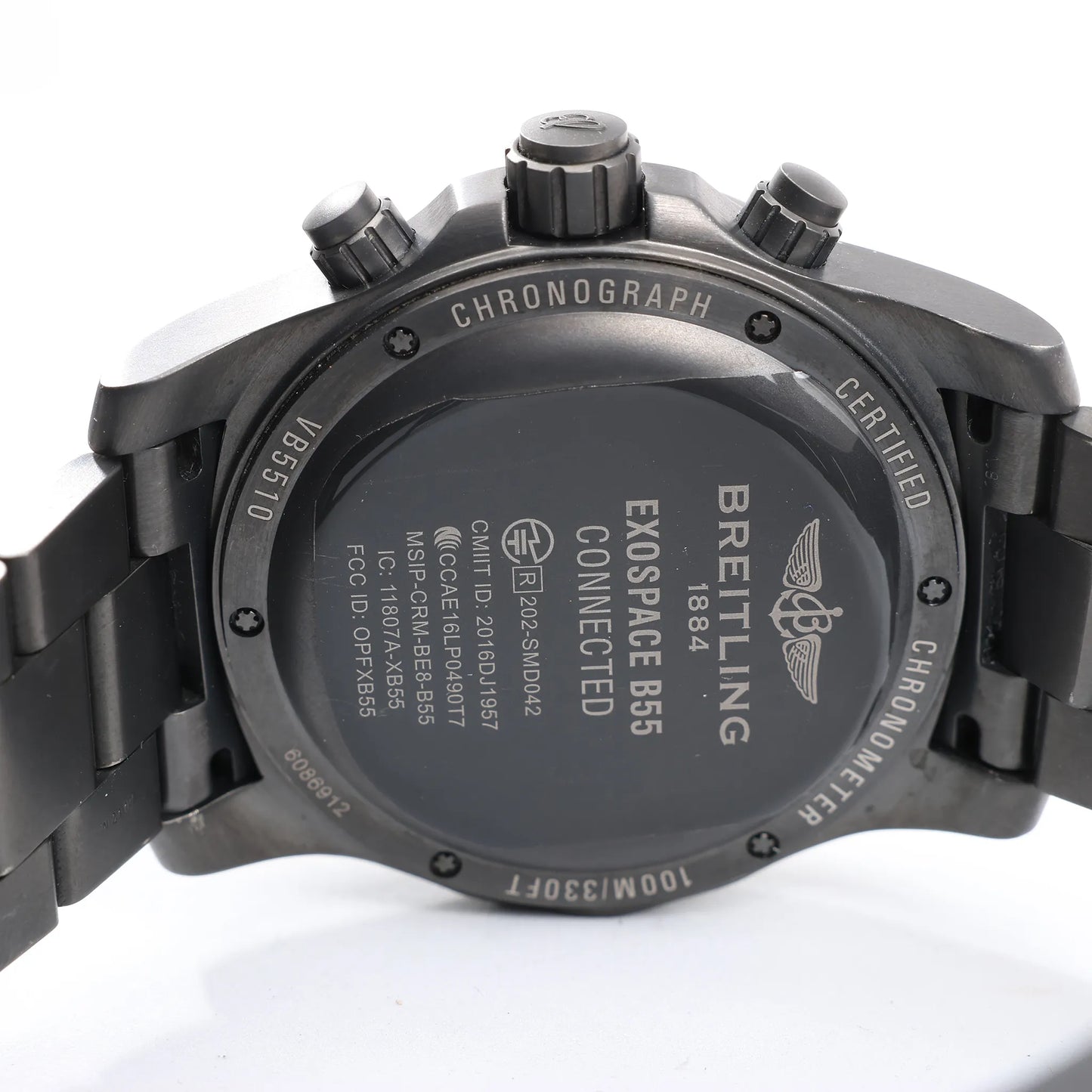 Breitling Exo space VB5510H1/BE45 6086912 TI AT Digital Black Face Watch