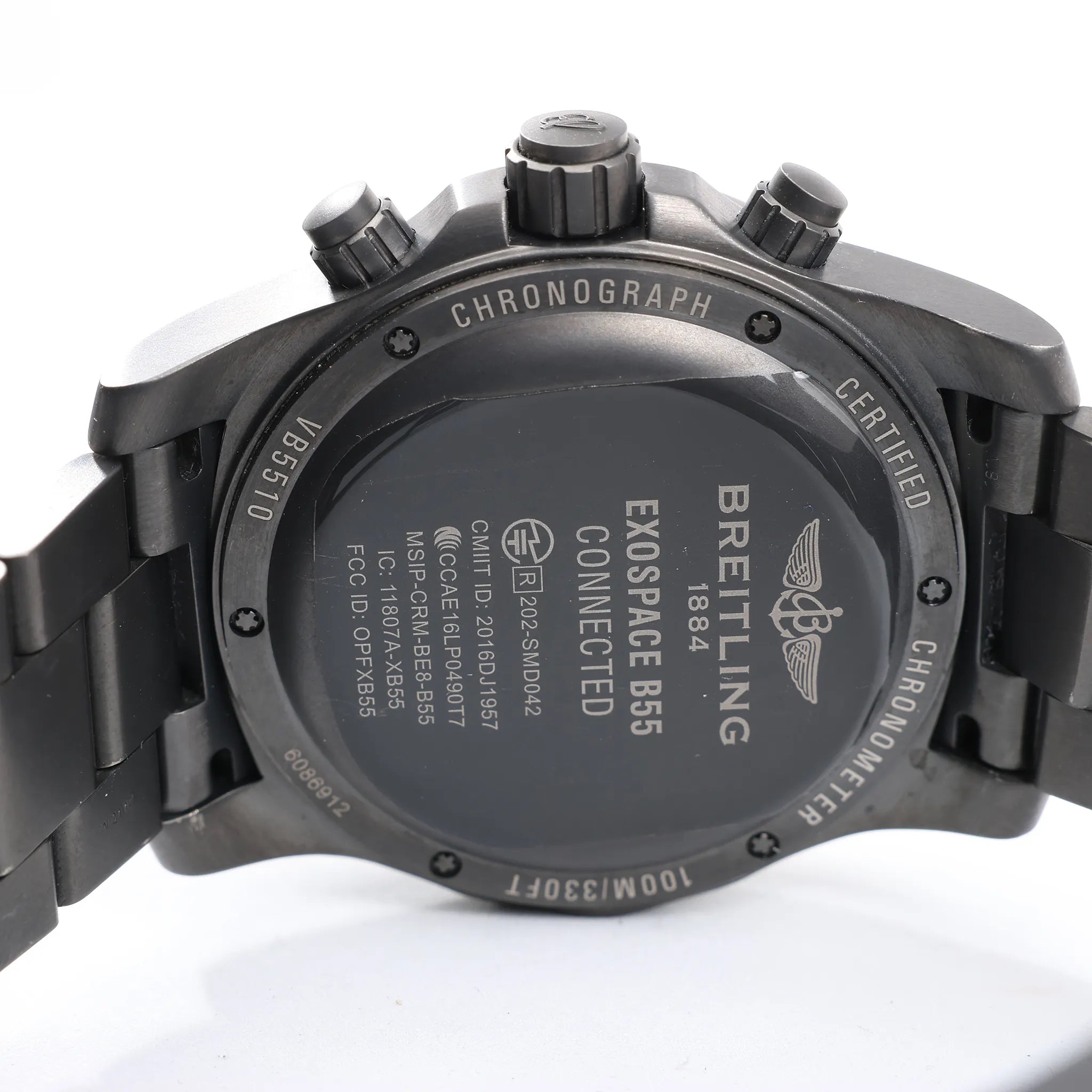 Breitling Exo space VB5510H1/BE45 6086912 TI AT Digital Black Face Watch