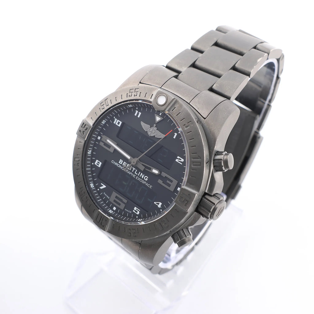 Breitling Exo space VB5510H1/BE45 6086912 TI AT Digital Black Face Watch
