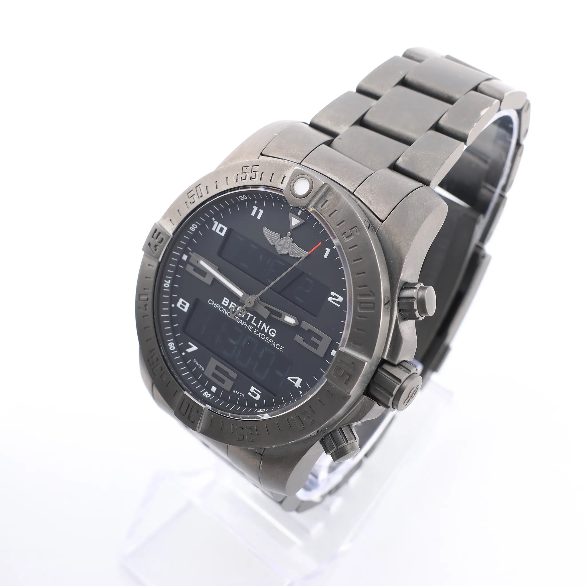 Breitling Exo space VB5510H1/BE45 6086912 TI AT Digital Black Face Watch