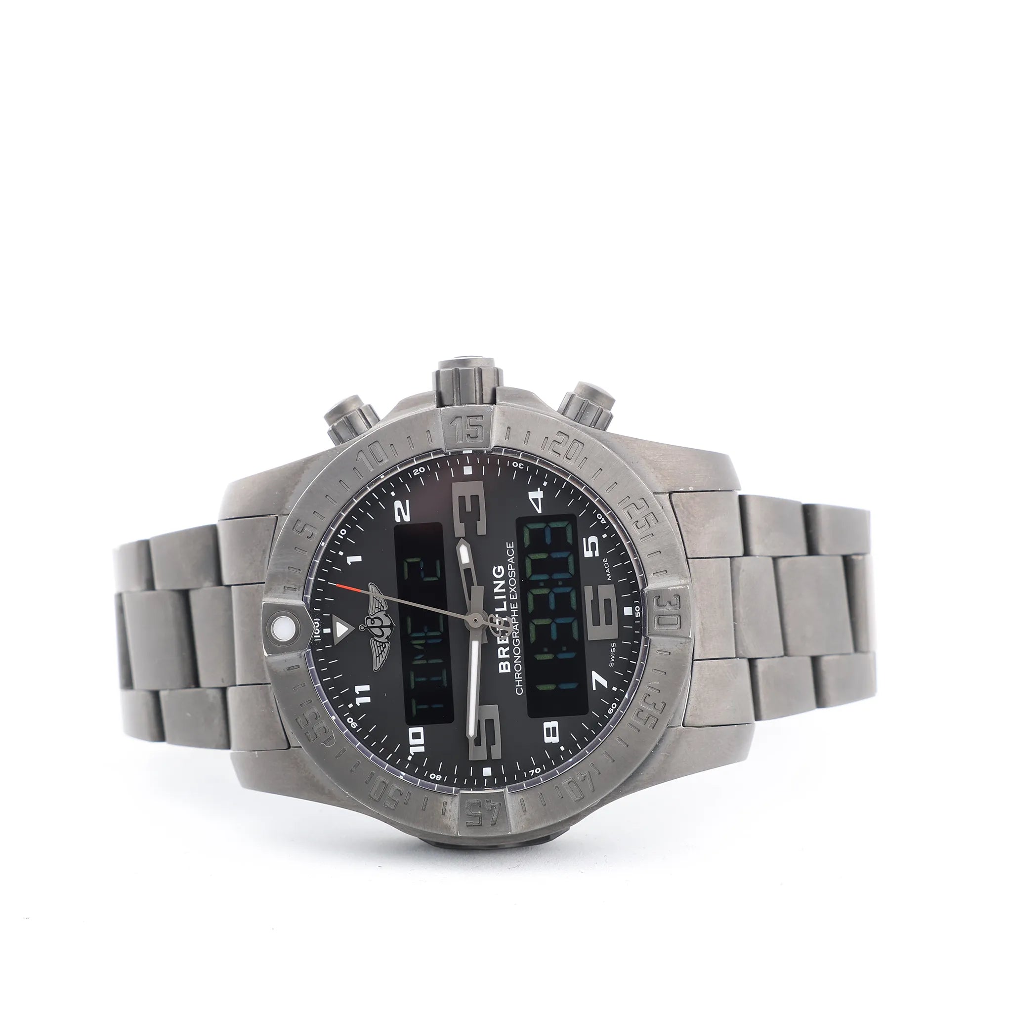 Breitling Exo space VB5510H1/BE45 6086912 TI AT Digital Black Face Watch
