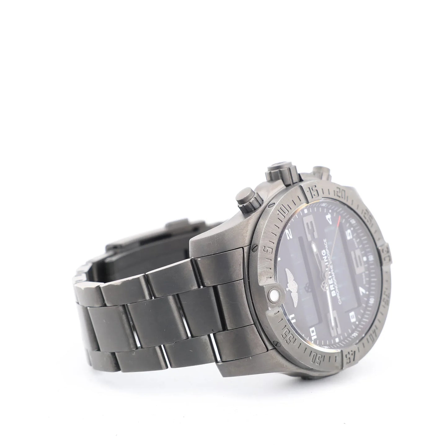 Breitling Exo space VB5510H1/BE45 6086912 TI AT Digital Black Face Watch