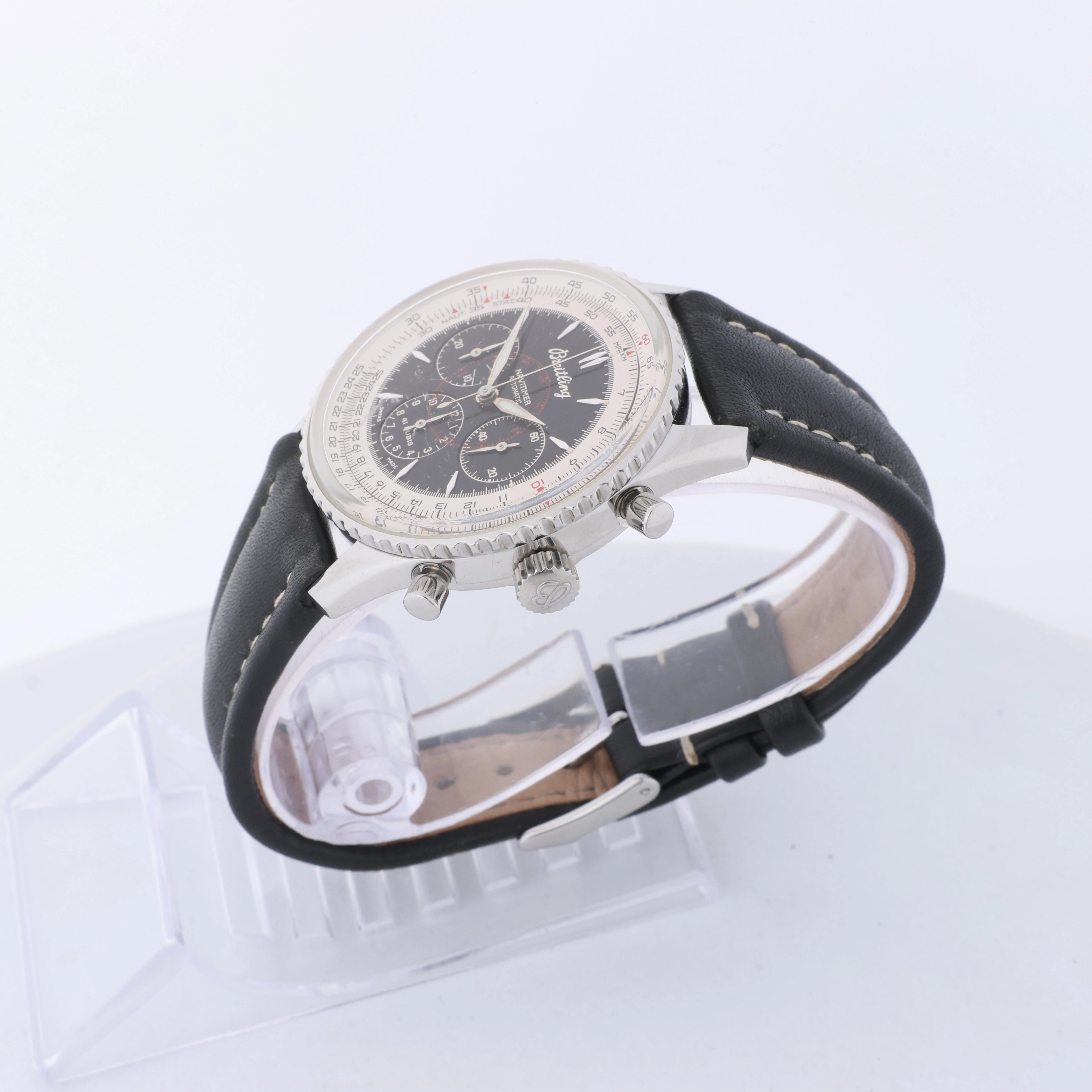Breitling Montbrillant Automatic Wristwatch, ref. A30030.2, Black Dial