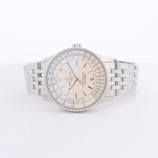 Breitling Navitimer Automatic 41 A17326211G1A1 7153274 SS AT Uhr mit Elfenbein-Zifferblatt