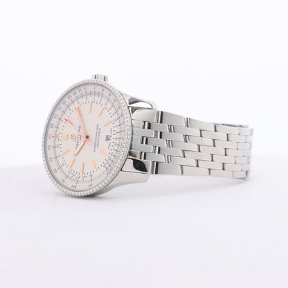 Breitling Navitimer Automatic 41 A17326211G1A1 7153274 SS AT Uhr mit Elfenbein-Zifferblatt