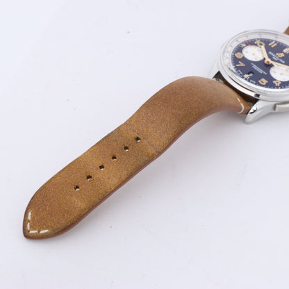 Montre Breitling Premier B01 Chronographe 42 AB0118A21B1X2 3286079 SS et cuir AT cadran noir