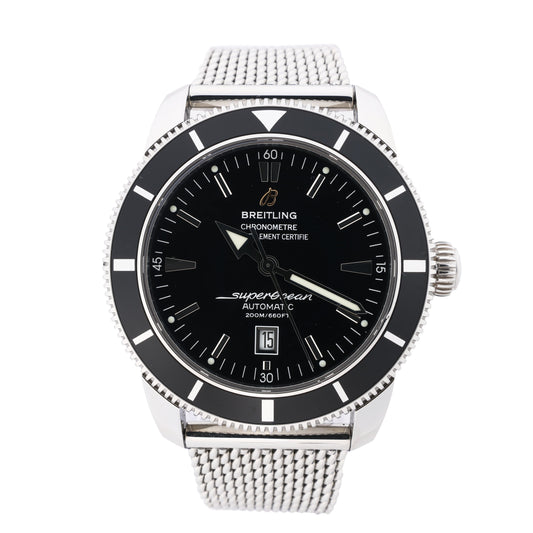 Breitling Superocean A172B680CA 1097540 SS AT Black Dial Watch