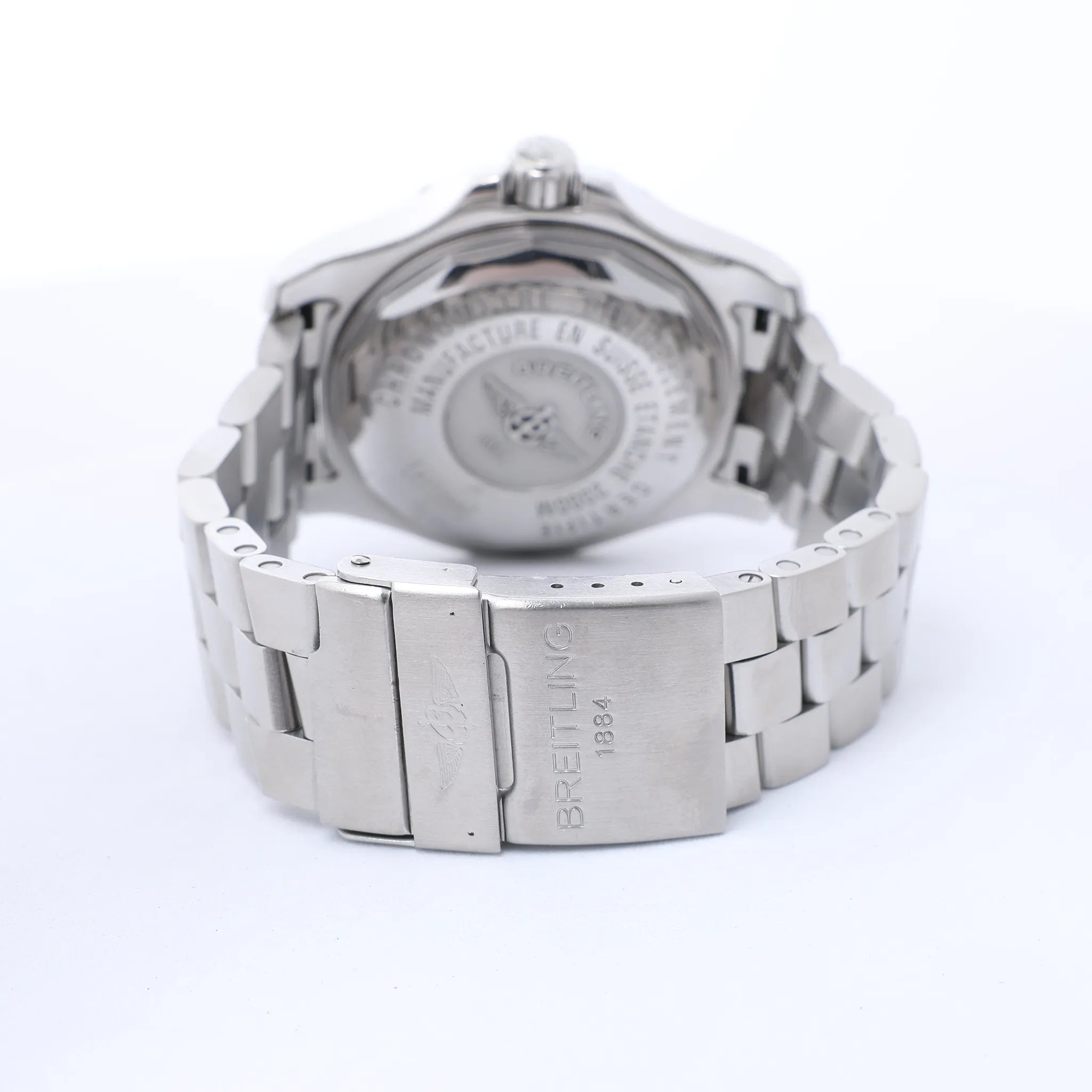 Breitling Superocean A17390 1205290 SS AT Watch with Black Dial
