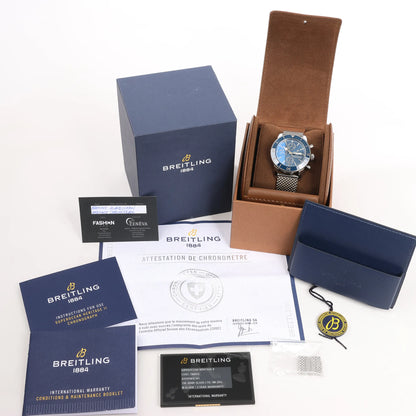 Breitling Superocean Heritage Chronograph A13313161C1A1 7168412 SS AT Watch with Blue Dial