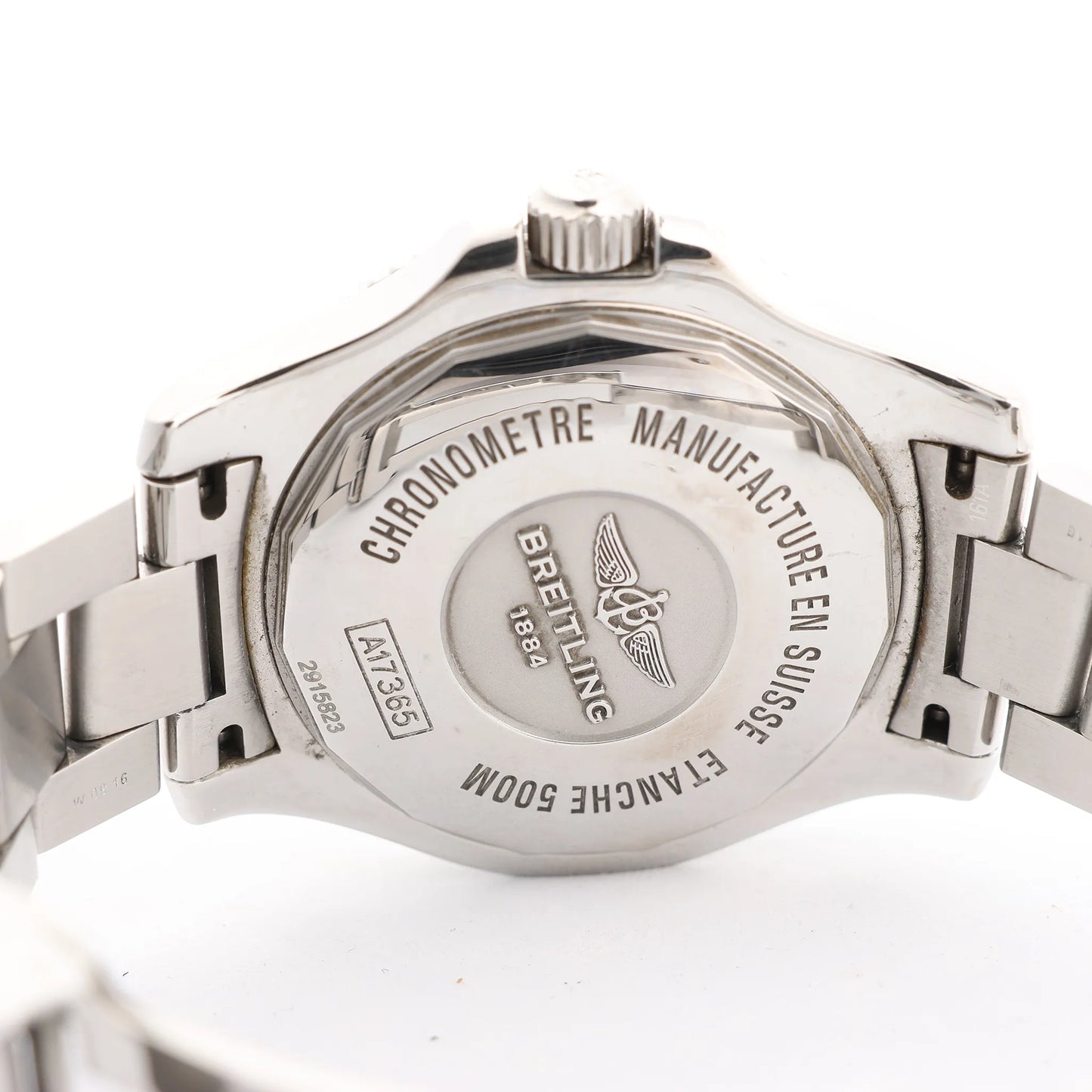 Breitling Superocean II A17365D1/C915 2915823 SS AT Watch with Blue Dial