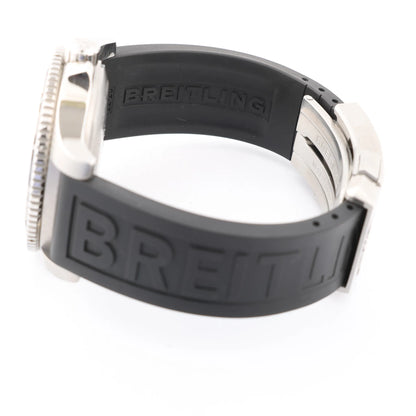 Breitling Superocean A17367 SS x Rubber AT Watch with Yellow Dial