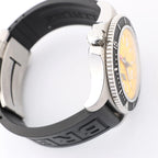 Breitling Superocean A17367 SS x Rubber AT Watch with Yellow Dial