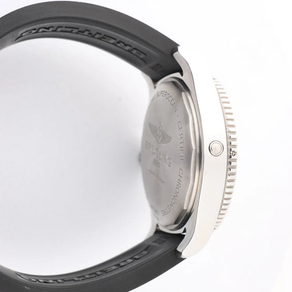 Breitling Superocean A17367 SS x Rubber AT Watch with Yellow Dial