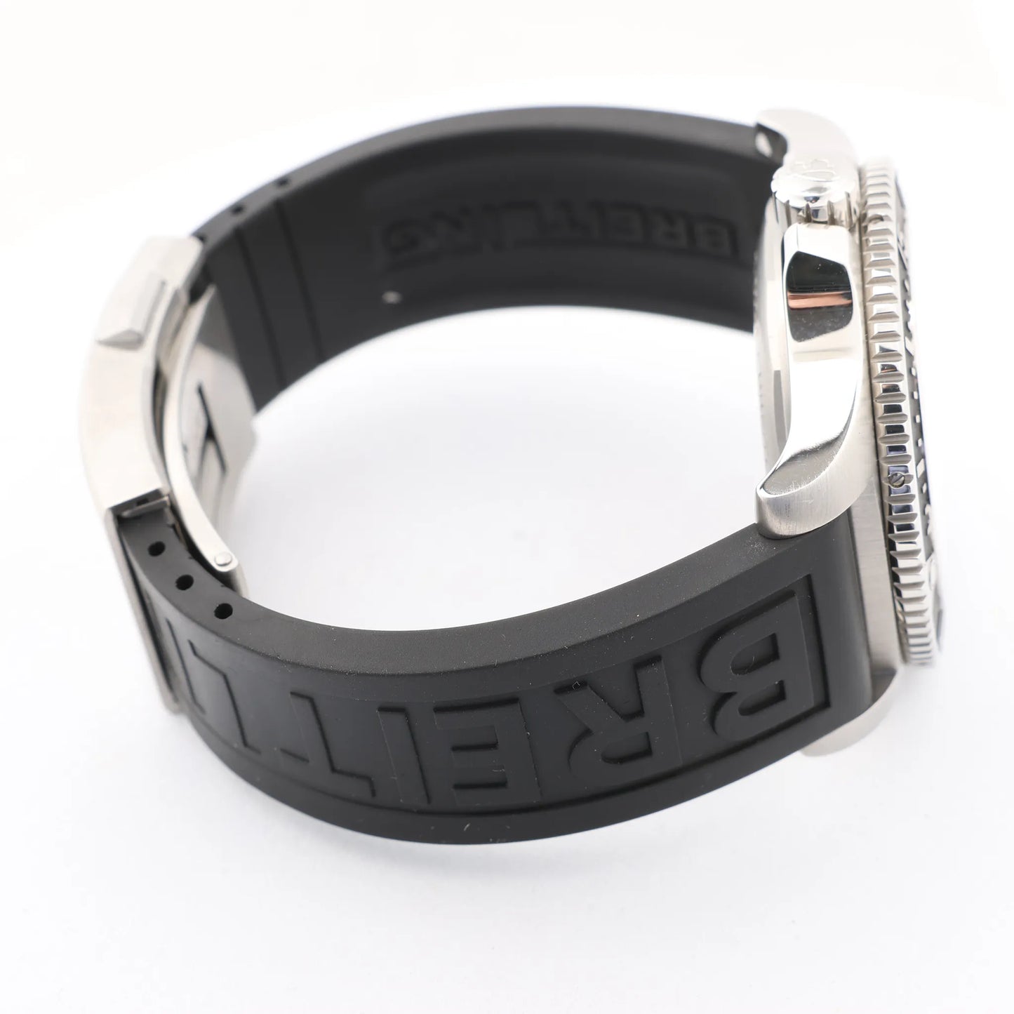 Breitling Superocean A17367 SS x Rubber AT Watch with Yellow Dial