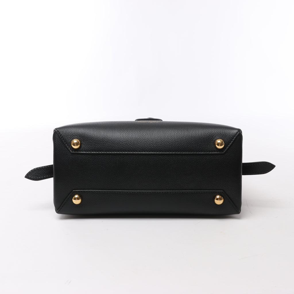 Burberry Camberley Leather 2Way Handbag in Black