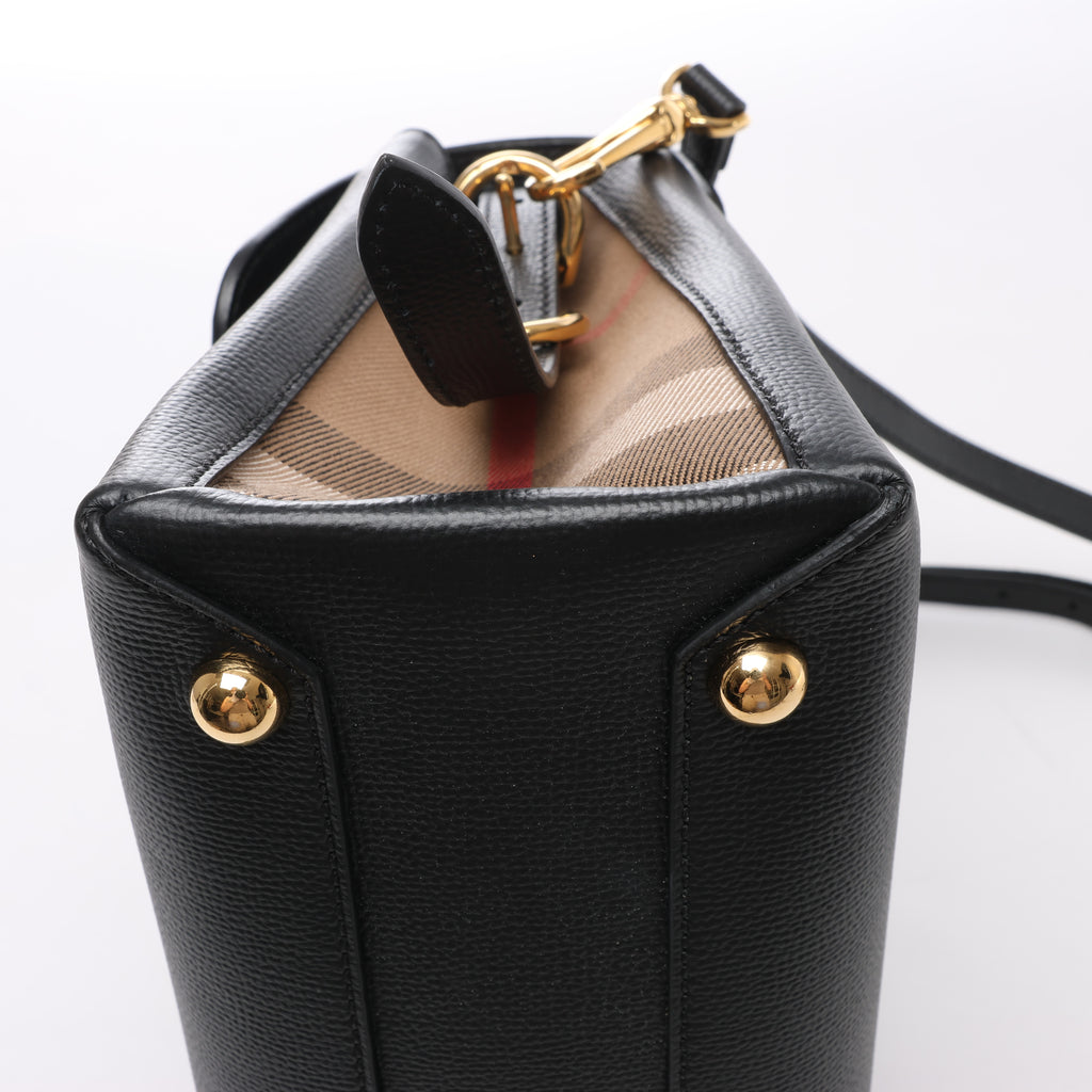 Burberry Camberley Leather 2Way Handbag in Black