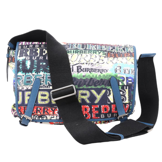Burberry Graffiti Logo Printed Messenger Bag Multicolor