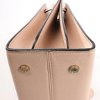 BVLGARI ALBA Leather 2Way Handbag in Beige