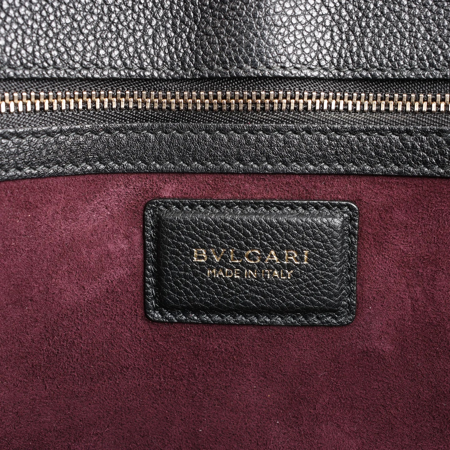 BVLGARI ALBA Leather 2Way Handbag Pink x Black