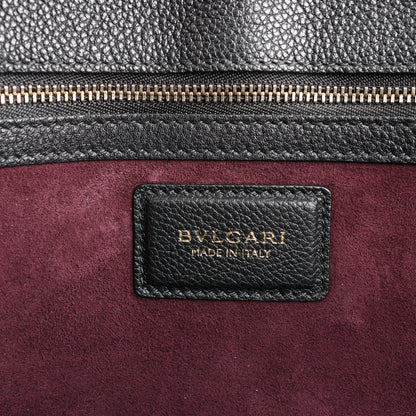 BVLGARI ALBA Leather 2Way Handbag Pink x Black