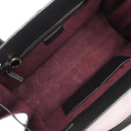BVLGARI ALBA Leather 2Way Handbag Pink x Black