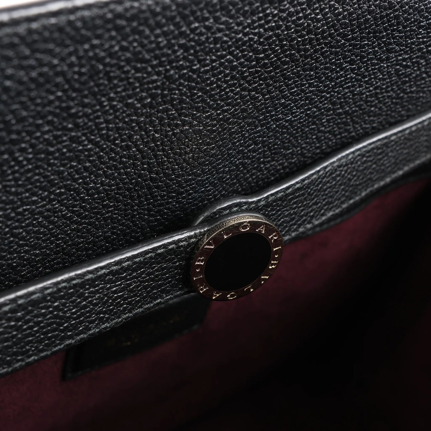 BVLGARI ALBA Leather 2Way Handbag Pink x Black