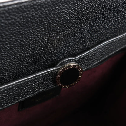 BVLGARI ALBA Leather 2Way Handbag Pink x Black