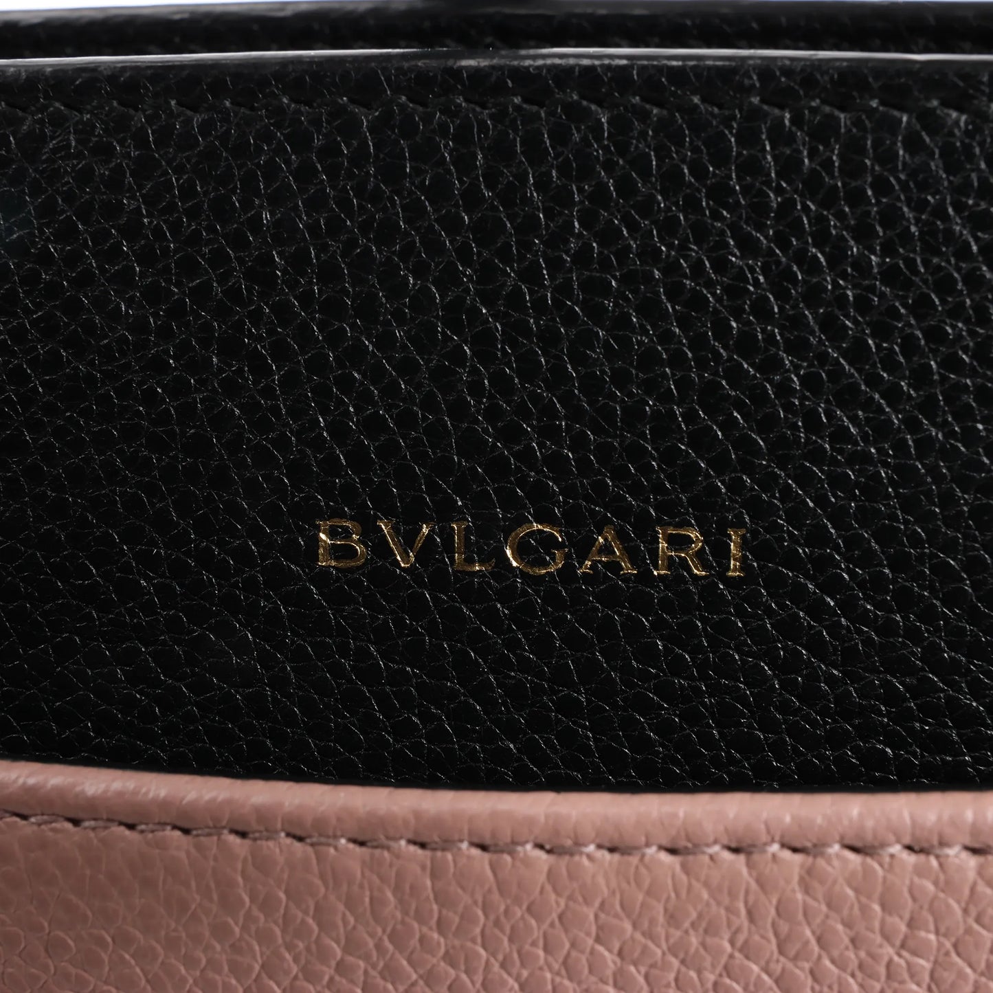 BVLGARI ALBA Leather 2Way Handbag Pink x Black