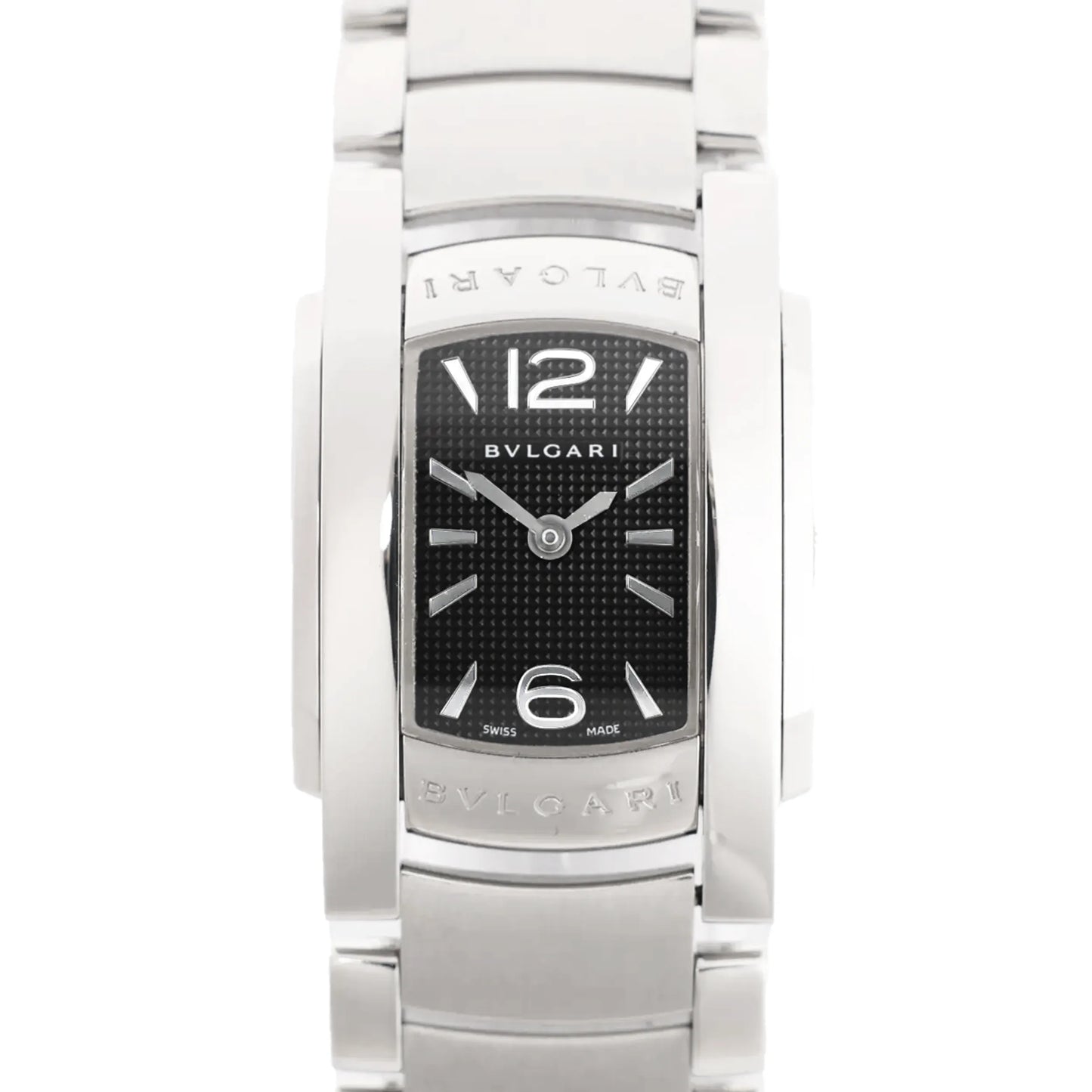 Bvlgari Ashoma AA35BSS L3036 SS QZ Watch with Black Dial