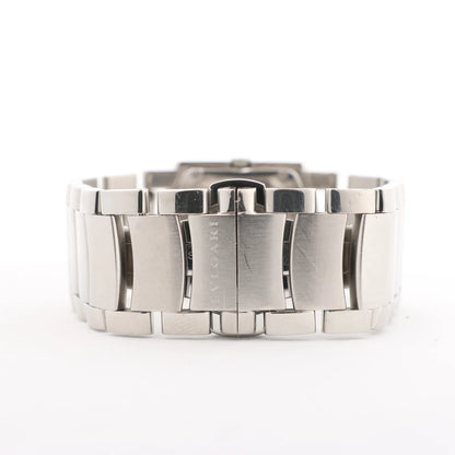 Bvlgari Ashoma AA35BSS L3036 SS QZ Watch with Black Dial