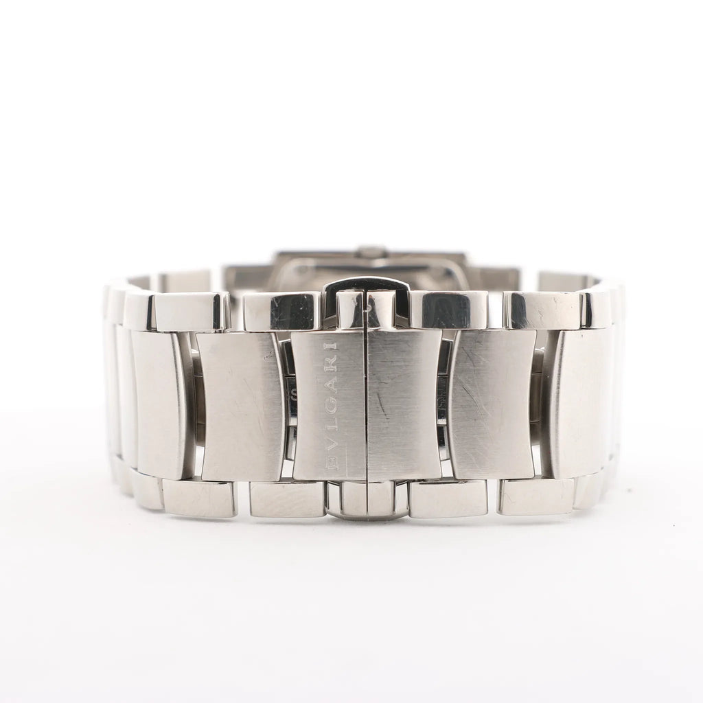 Bvlgari Ashoma AA35BSS L3036 SS QZ Watch with Black Dial