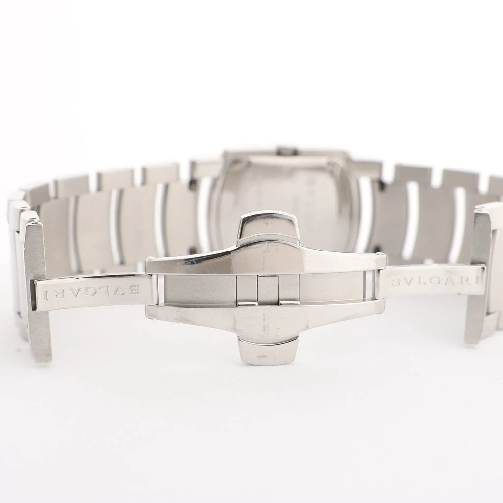 Bvlgari Ashoma AA35BSS L3036 SS QZ Watch with Black Dial