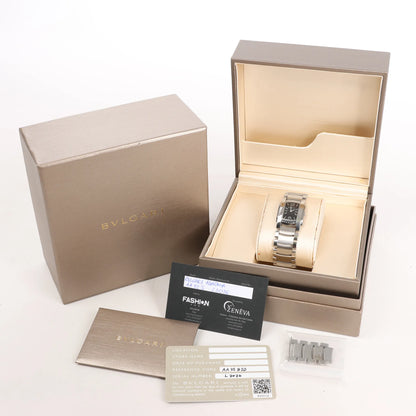 Bvlgari Ashoma AA35BSS L3036 SS QZ Watch with Black Dial