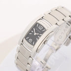 Bvlgari Ashoma AA35BSS L3036 SS QZ Watch with Black Dial