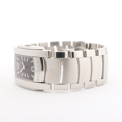 Bvlgari Ashoma AA35BSS L3036 SS QZ Watch with Black Dial