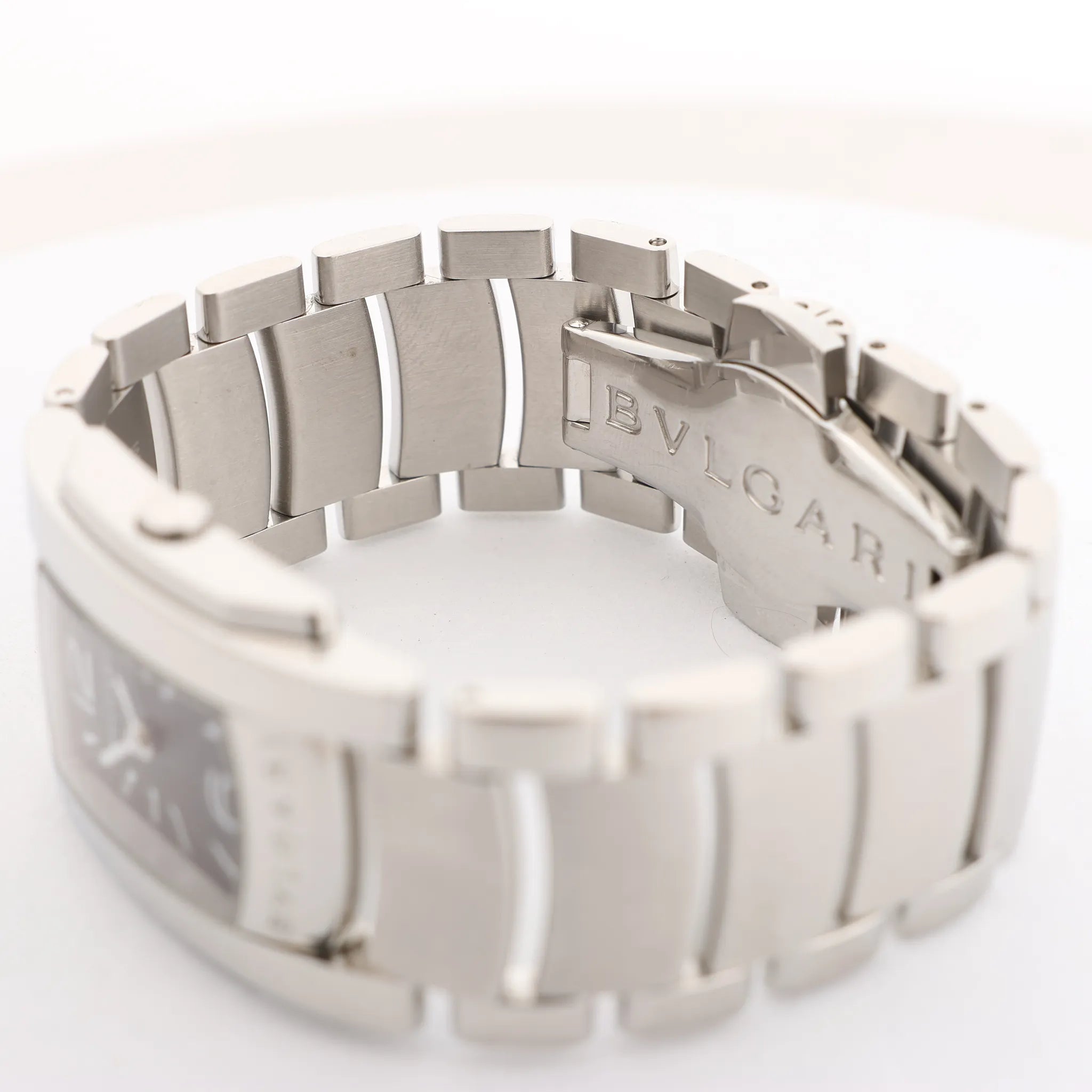 Bvlgari Ashoma AA35BSS L3036 SS QZ Watch with Black Dial