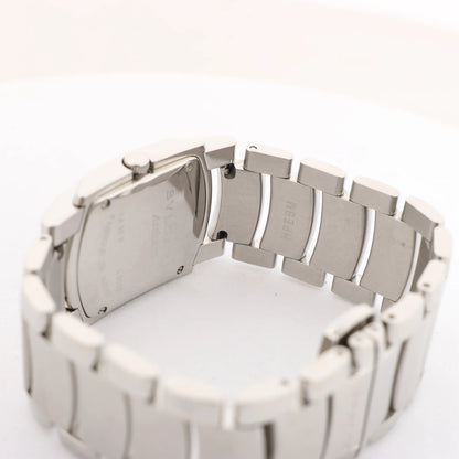 Bvlgari Ashoma AA35BSS L3036 SS QZ Watch with Black Dial