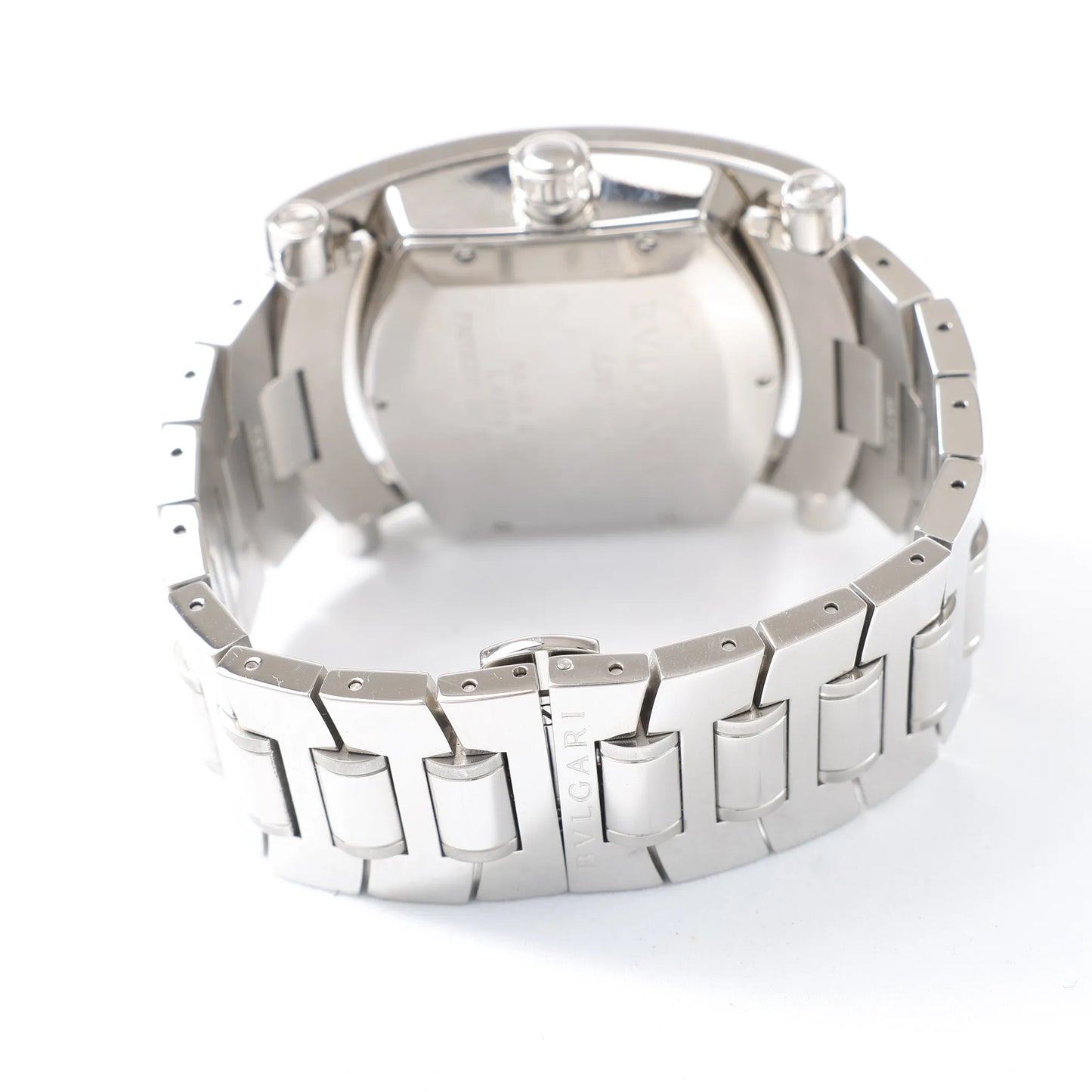 Bvlgari Assioma AA48S L4089 SS SS AT Uhr mit schwarzem Zifferblatt