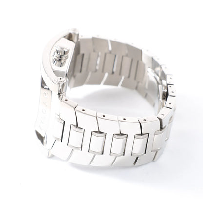 Bvlgari Assioma AA48S L4089 SS SS AT Uhr mit schwarzem Zifferblatt