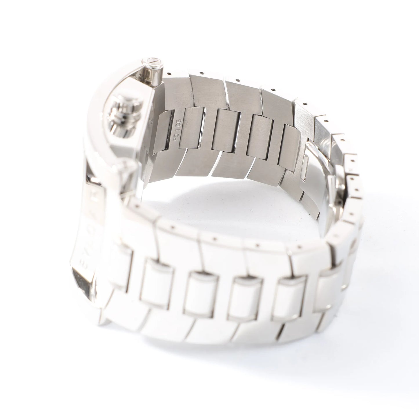 Bvlgari Assioma AA48S L4089 SS SS AT Uhr mit schwarzem Zifferblatt