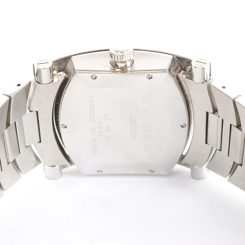 Bvlgari Assioma AA48S L6648 SS WZ Watch with Beige Dial