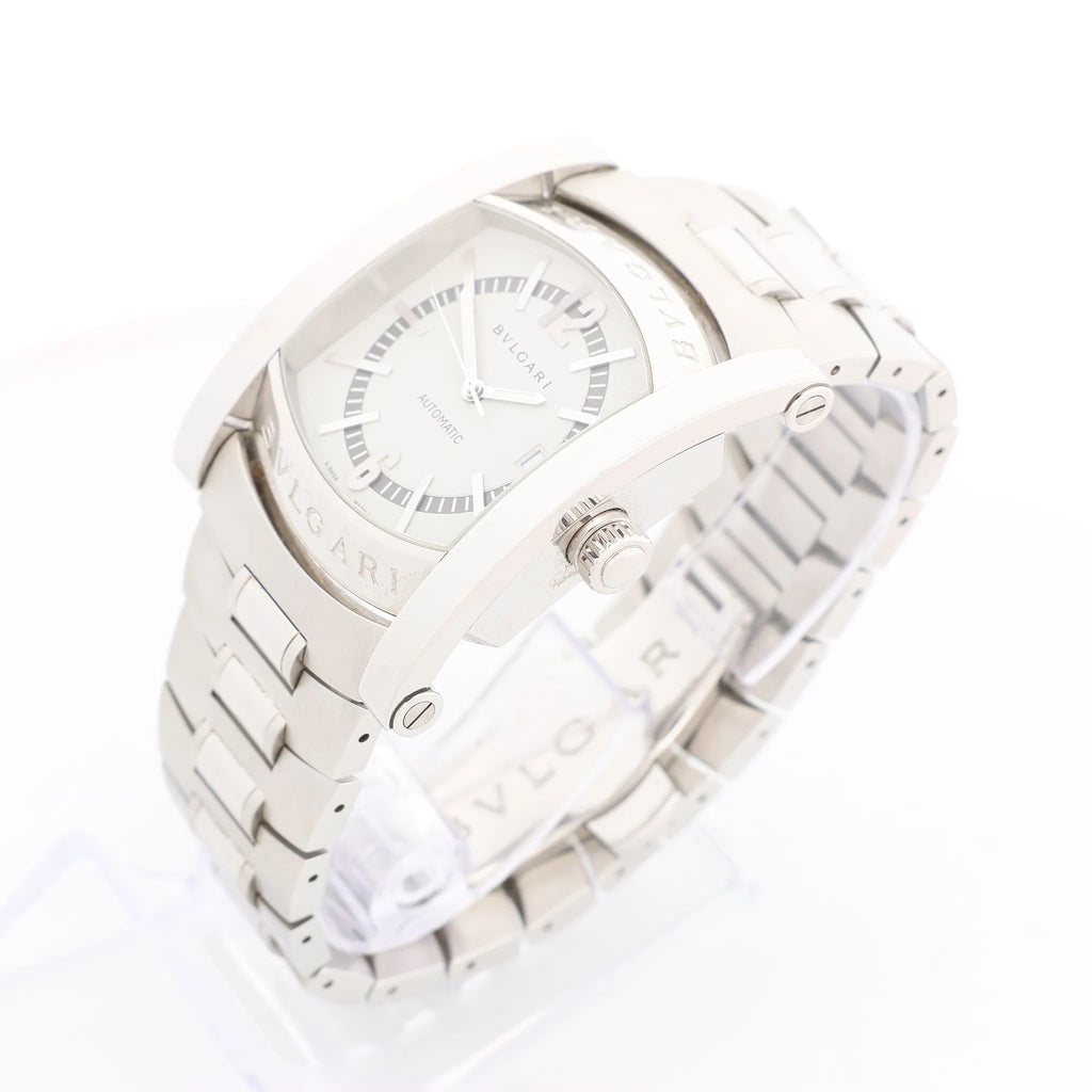 Bvlgari Assioma AA48S L6648 SS WZ Watch with Beige Dial