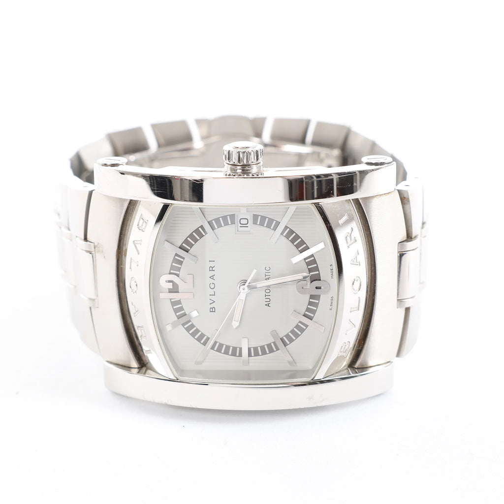 Bvlgari Assioma AA48S L6648 SS WZ Watch with Beige Dial