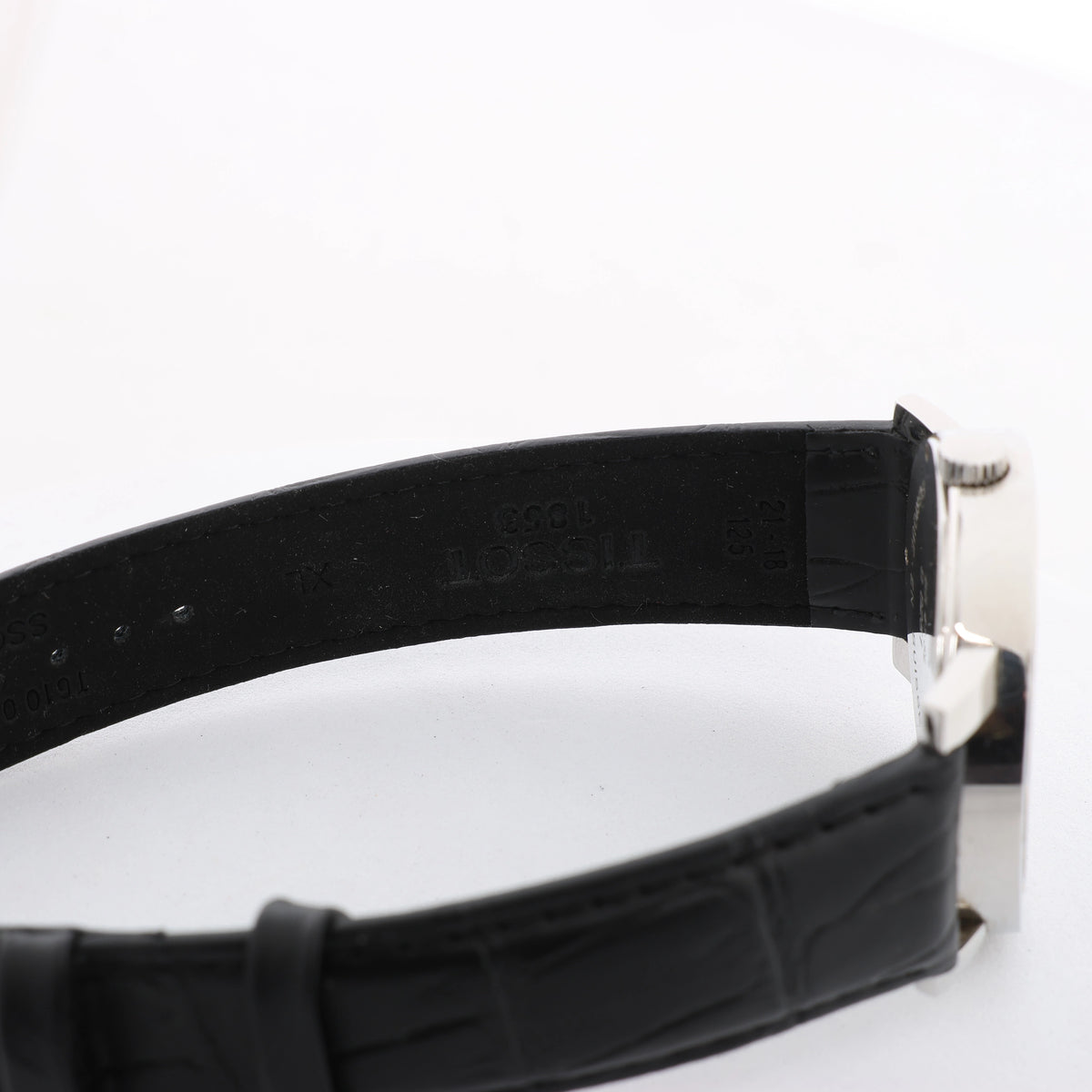 Bvlgari Bvlgari BB41SL O 0251 Manual-winding SS x Leather Watch Black Dial
