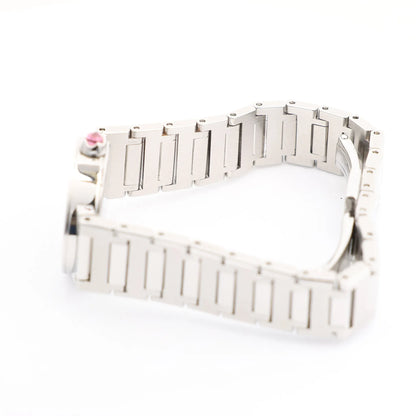 Bvlgari BB23S SS x QZ Uhr mit Muschelzifferblatt