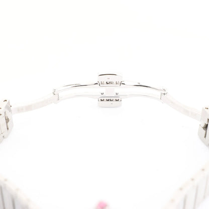 Bvlgari BB23S SS x QZ Uhr mit Muschelzifferblatt