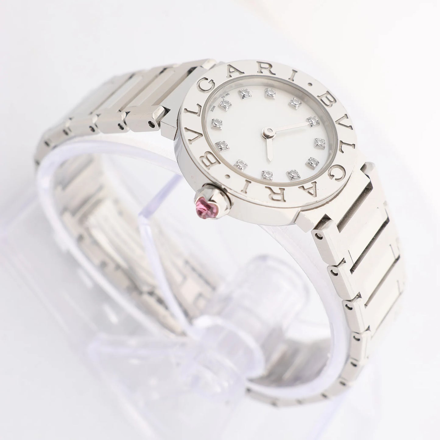 Bvlgari Bvlgari Bvlgari BB23S SS x QZ Watch in Shell Dial