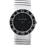 Bvlgari Bvlgari Bvlgari Tubogas BB262TS D313155 SS QZ Watch with Black Dial