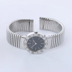 Bvlgari Bvlgari Bvlgari Tubogas BB262TS D313155 SS QZ Watch with Black Dial